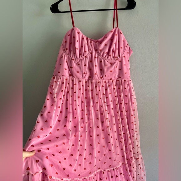 Betsey Johnson Heart Print Dress - Picture 2 of 6